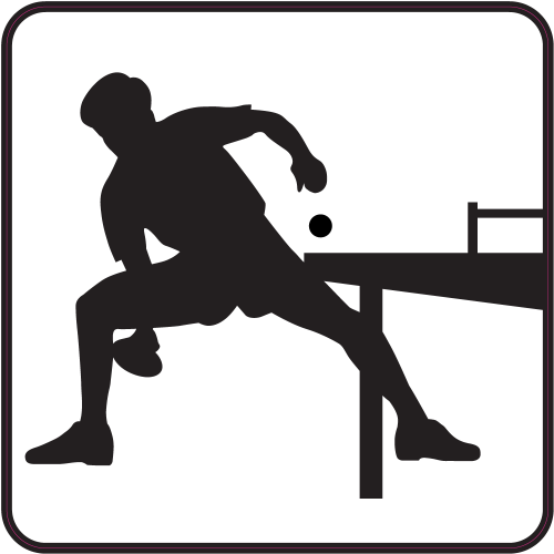 Autocollant Ping Pong B