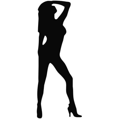 Sticker Silhouette Femme Sexy