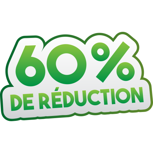 Autocollant Soldes 60% De Réduction