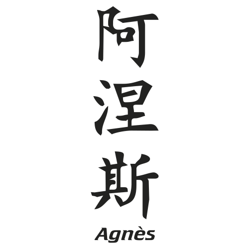 Sticker Prenom Chinois Agnes