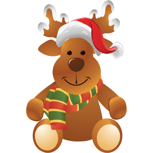 Autocollant Déco Noel Renne Rigolo