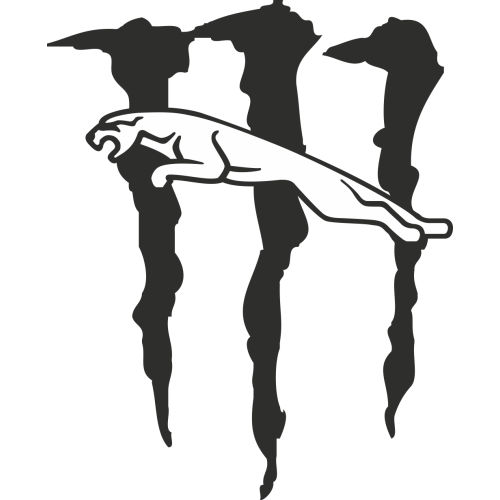 Autocollant Jaguar Monster