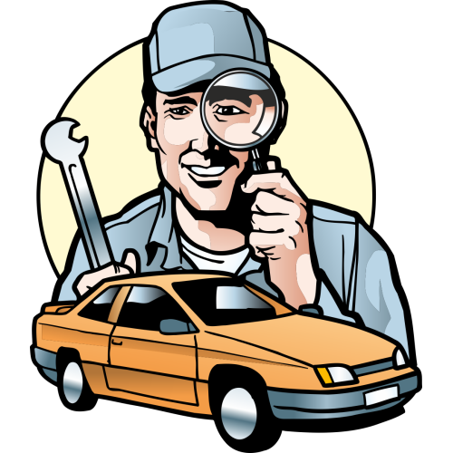 Autocollant Métier Mécanique Garage 6