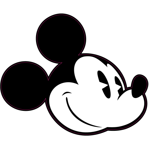 Autocollant Tete Mickey Original