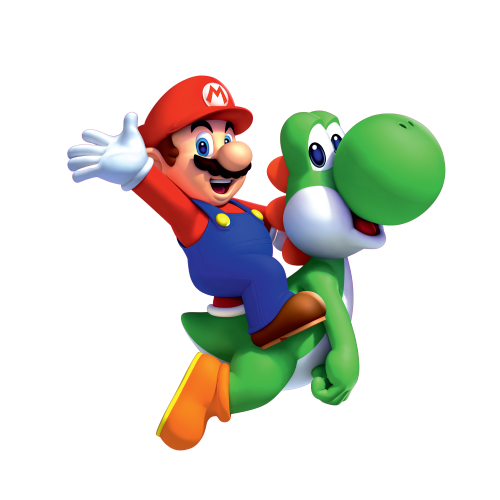 Autocollant Mario Et Yoshi