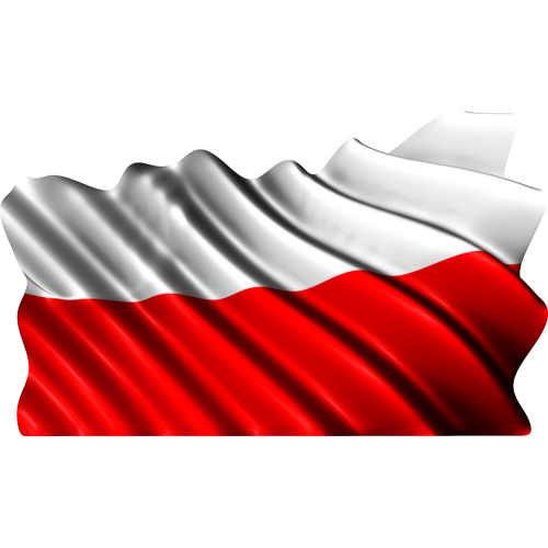 Autocollant Drapeau Pologne