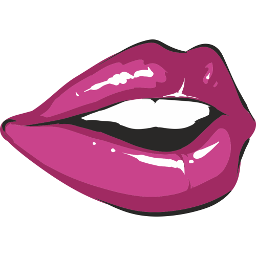 Autocollant Bouche Pop Fashion