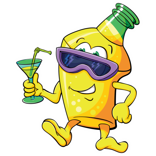 Autocollant Boisson Mascotte 4