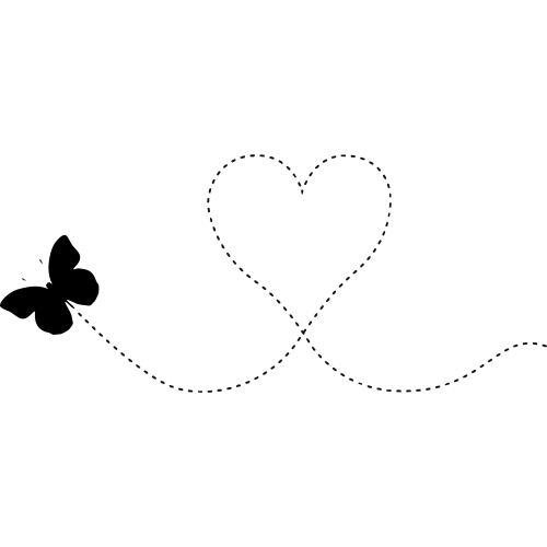 Sticker Papillon D'amour