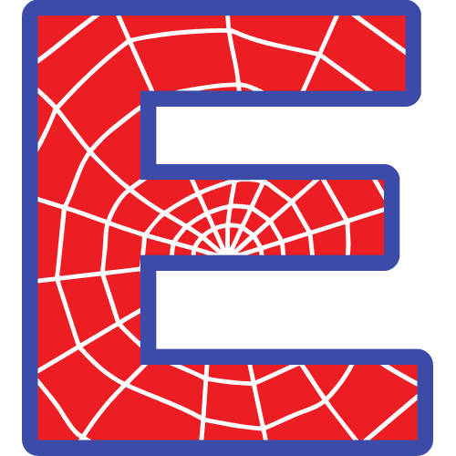 Sticker Lettrage Spider Man E