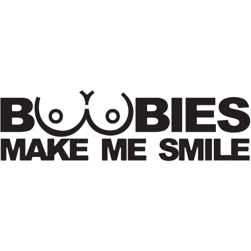 Sticker Jdm Boobies Make Me Smile