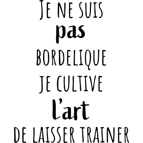 Sticker Je Ne Suis Pas Borde?lique