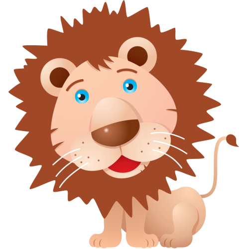Autocollant Lion 2 Pour Enfants