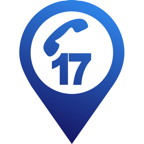 Autocollant Logo Numéro Urgence 17