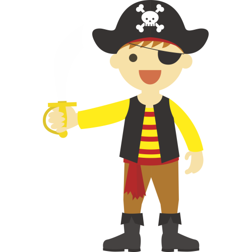Autocollant Pirate Enfant Garçon