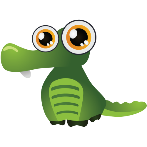 Autocollant Crocodile Pour Enfants