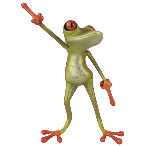 Autocollant Grenouille Travolta