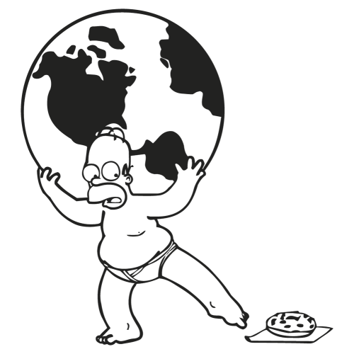 Sticker Muraux Simpson