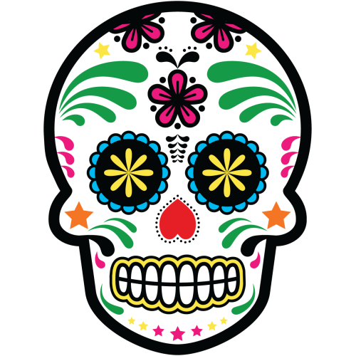 Autocollant Calavera - Tete De Mort Mexicaine 21