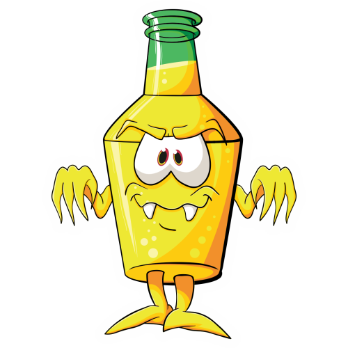 Autocollant Boisson Mascotte 6