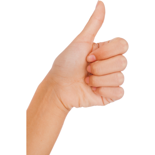 Autocollant Personne Signe Main 3