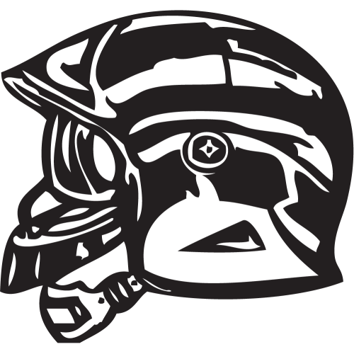 Sticker Casque De Pompier