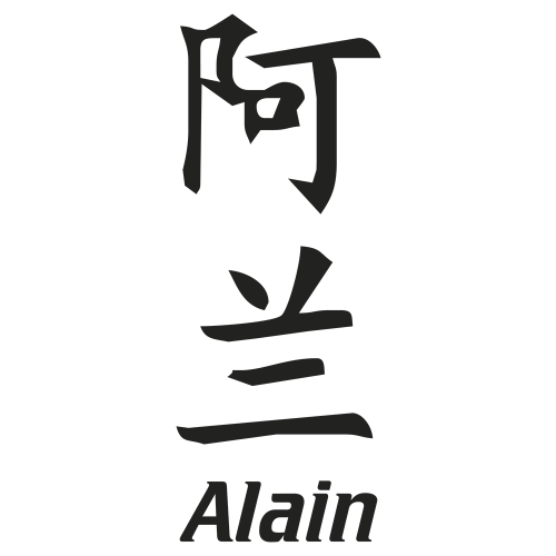 Sticker Prenom Chinois Alain