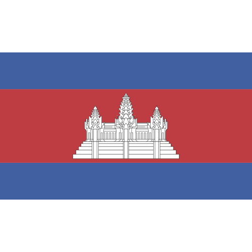 Autocollant Drapeau Cambodge