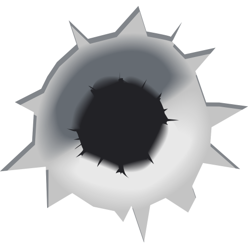 Autocollant Bullet Holes