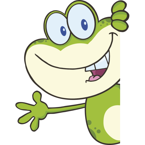 Autocollant Grenouille Coucou