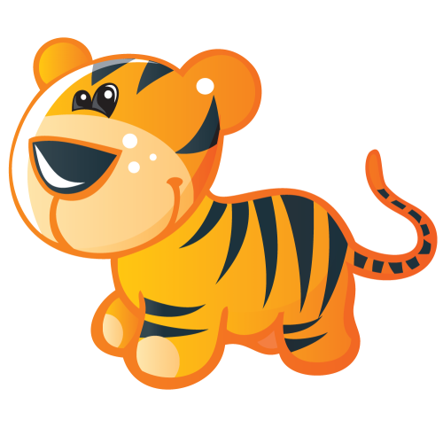 Autocollant Tigre 3 Pour Enfants