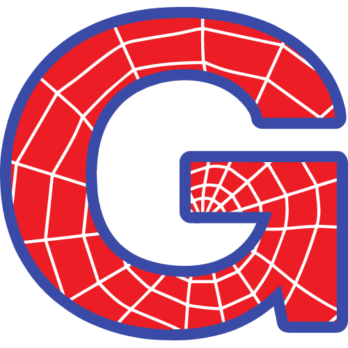 Sticker Lettrage Spider Man G