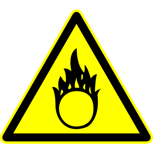 Autocollant Panneau Danger Chimique