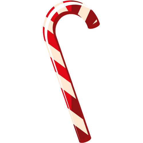 Autocollant Déco Noel Canne A Sucre