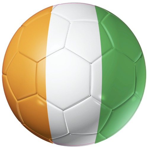 Autocollant Ballon Foot Cote D'ivoire