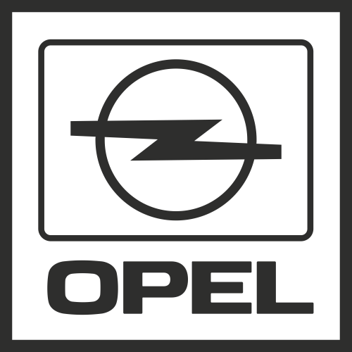 Autocollant Opel Carré
