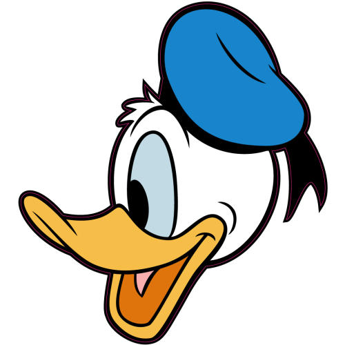 Autocollant Tete Donald