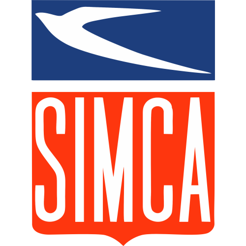 Autocollant  Simca fond Blanc