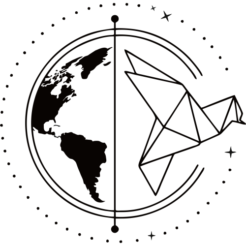 Sticker Map Et Oiseau Ge?ome?trie