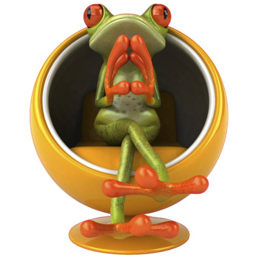 Autocollant Grenouilles