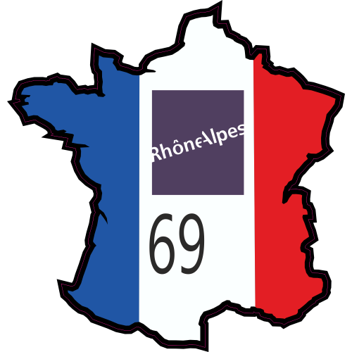 Autocollant Rhone (rhone Alpes)