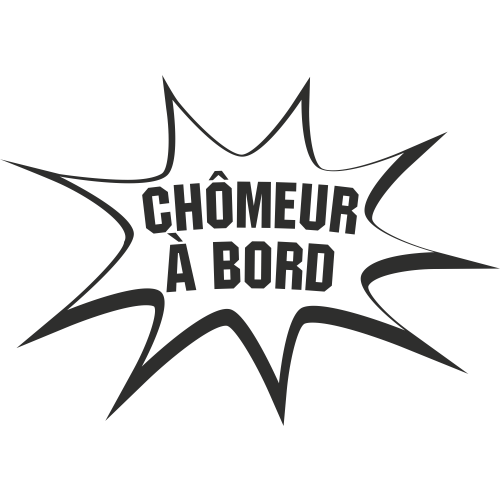 Sticker Humour Chômeur