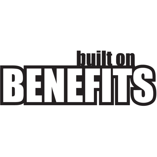 Sticker Jdm Built On Benefits