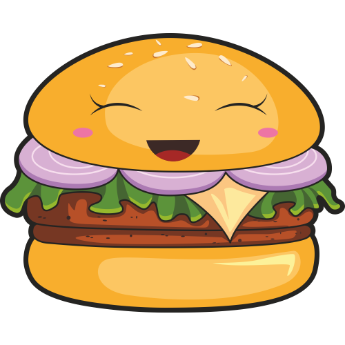 Autocollant Fast Food Hamburger 1