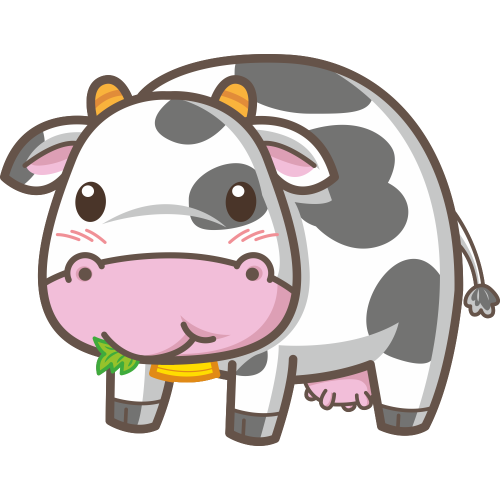 Autocollant Animaux Vache 5