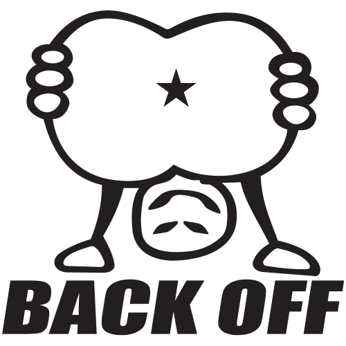 Sticker Jdm Back Off
