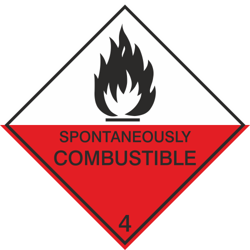 Autocollant Transport Maritime Extrêmement Inflammable