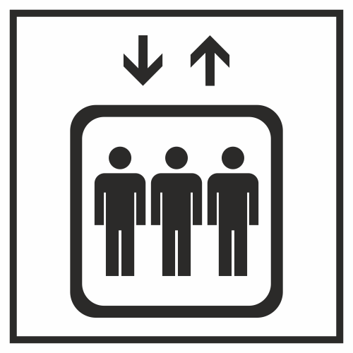 Autocollant Information Ascenseur