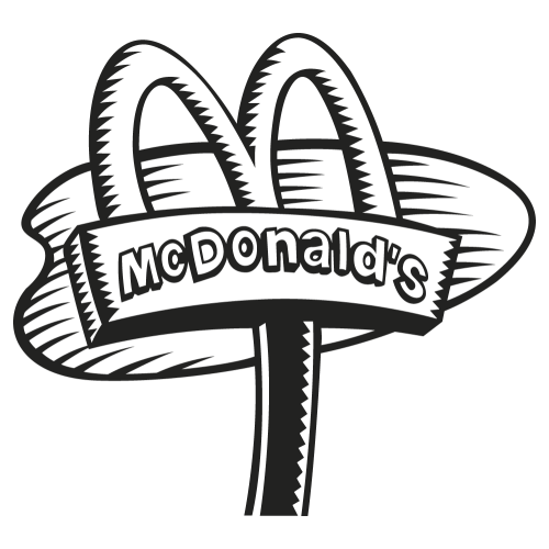 Sticker Mac Donald's