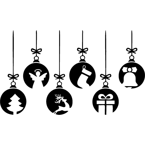 Sticker Boules De Sapin